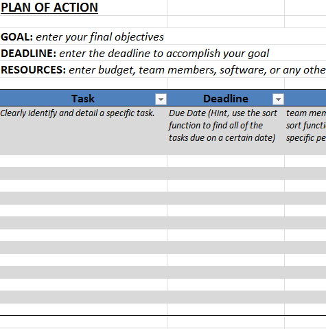 Action Plan Template from www.biz-templates.com